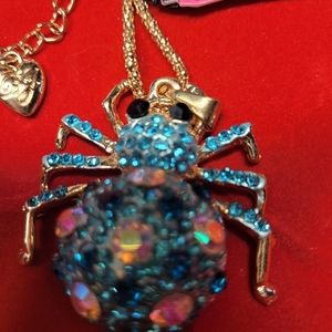 Betsey Johnson Blue Spider